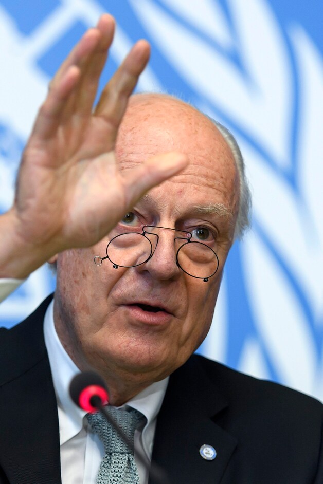 VN-gezant voor Syrië Staffan de Mistura.