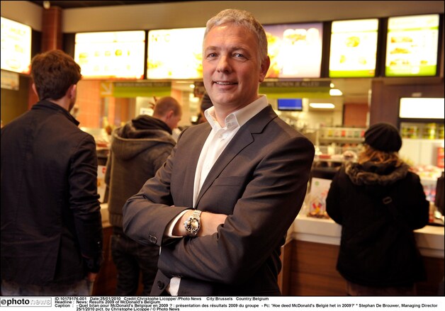 Stephan De Brouwer, CEO van McDonald's Belgium.