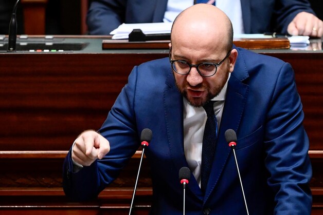 Premier Charles Michel in de Kamer.