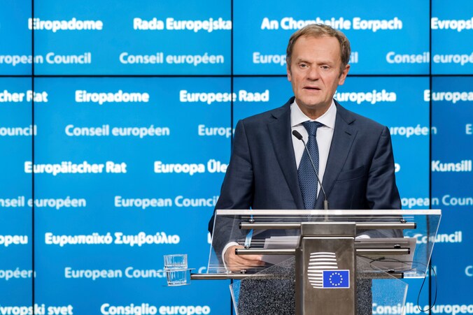 Donald Tusk, president van de Europese Raad.