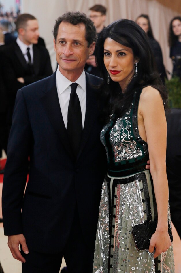 Anthony Weiner en Huma Abedin.