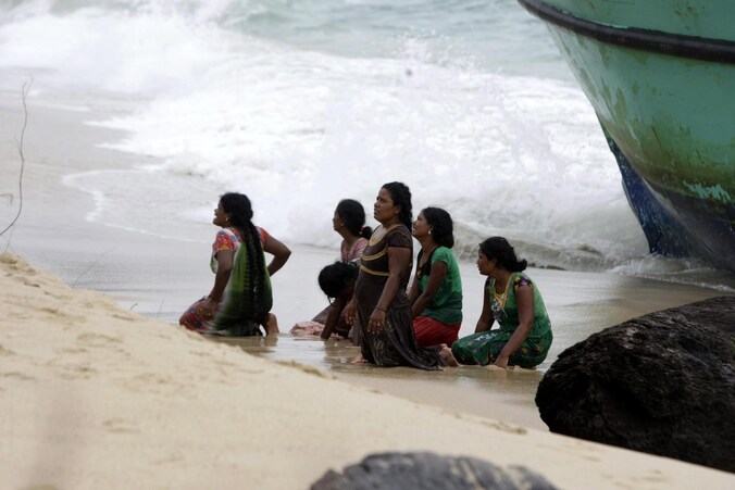 Archieffoto: migranten uit Sri Lanka op weg naar Australië strandden in Indonesië.