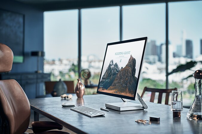 Microsofts nieuwe Surface Studio-pc.