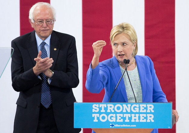 Bernie Sanders en Hillary Clinton.