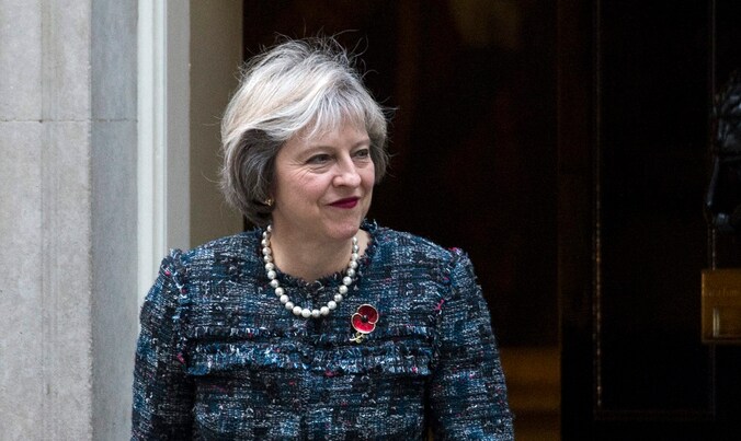 De Britse premier Theresa May.