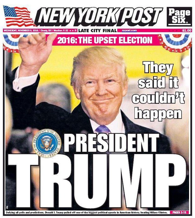 'Ze zeiden dat het niet kon gebeuren', kopt de New York Post.