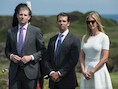 Donald Trumps oudste kinderen Eric, Donald Jr. en Ivanka Trump.