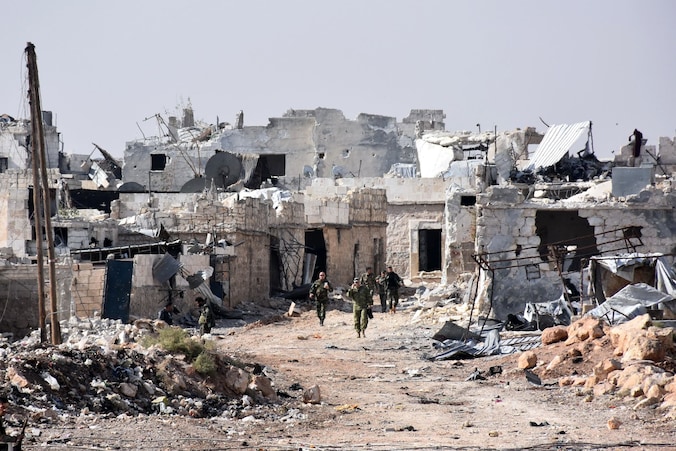 De felle strijd in Aleppo laat zijn sporen na.