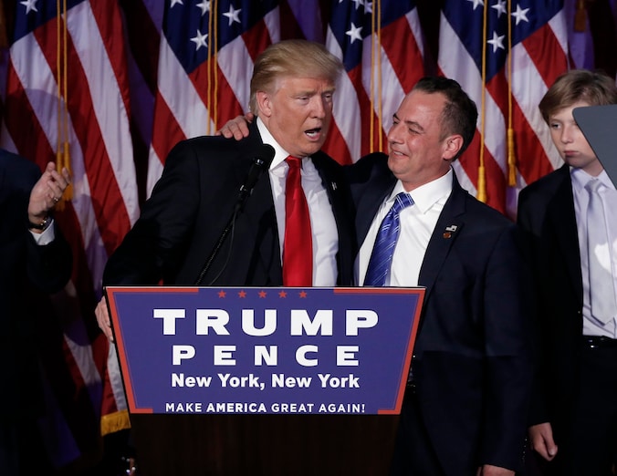 Donald Trump en Reince Priebus