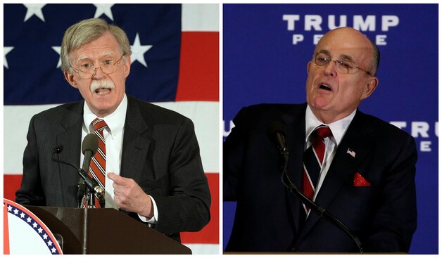 John Bolton en Rudy Giuliani.