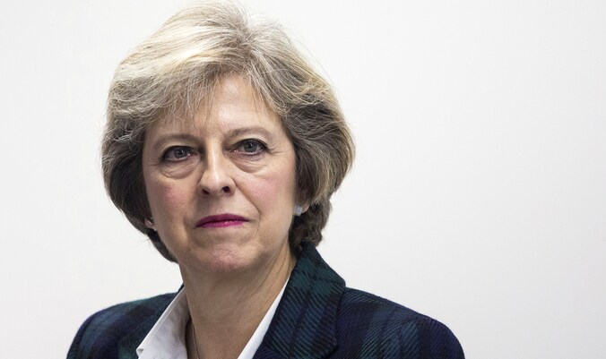 De Britse premier Theresa May.