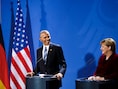 Barack Obama en Angela Merkel: een bijzonder hartelijk laatste weerzien.