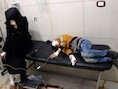 Gewonde Syriërs in een veldhospitaal in Oost-Aleppo.