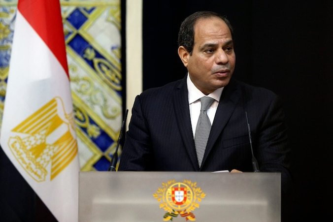 De Egyptische president Abdel Fattah al-Sisi.