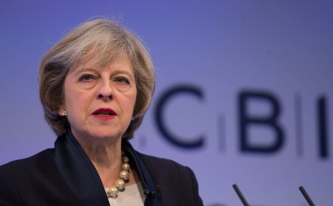De Britse premier Theresa May.
