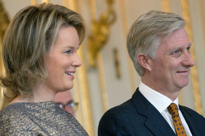Koningin Mathilde en Koning Philippe.