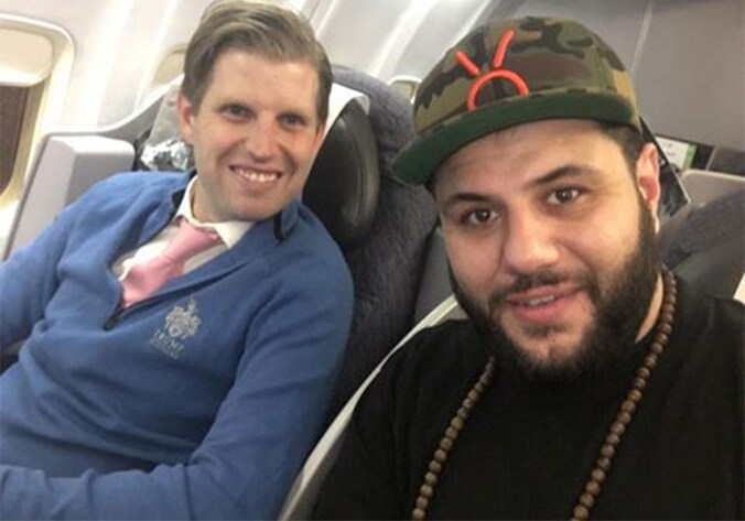 Eric Trump en Mohammed Amer.