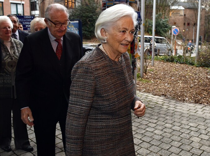Koning Albert en koningin Paola op 12 december 2016.