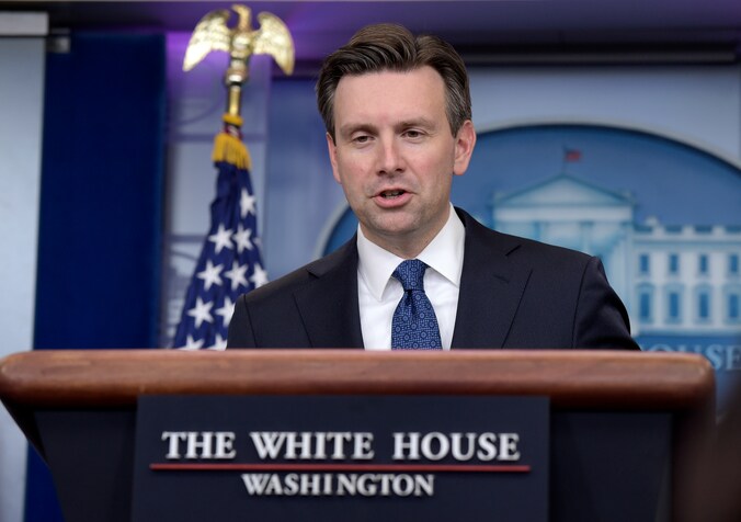 Josh Earnest, woordvoerder van het Witte Huis.