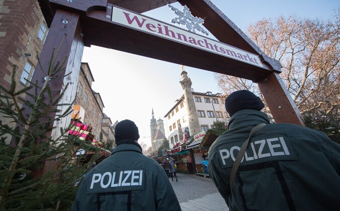 Politie in Stuttgart, waar een Siciliaanse maffiabende opereert.