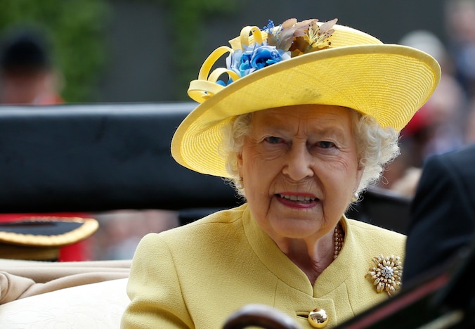 Queen Elizabeth II op 21 december 2016.