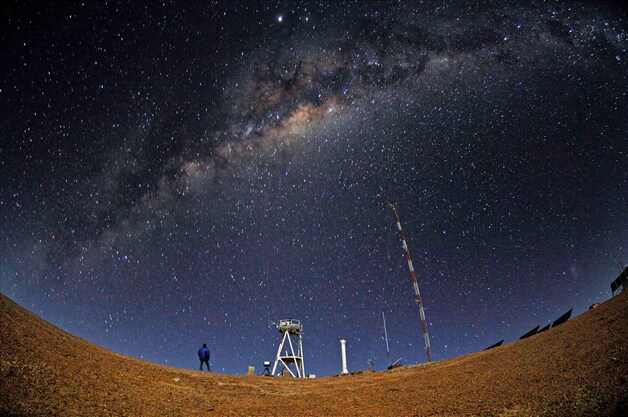 's Werelds grootste telescoop van het European Southern Observatory (ESO) in Chili.