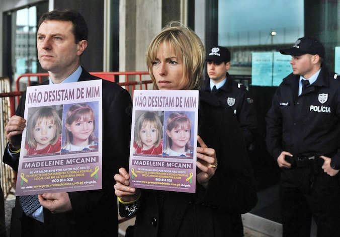Gerry en Kate McCann verspreidden in februari een verouderingsfoto van Maddie.