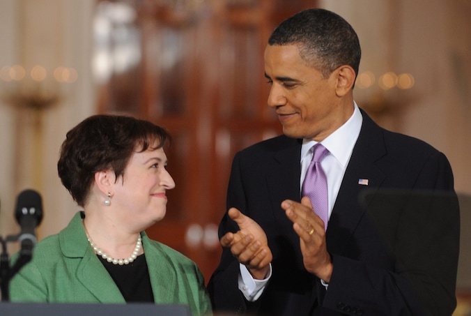 Elena Kagan werd destijds door Obama benoemd bij het Hooggerechtshof.