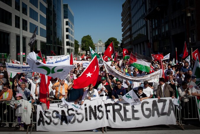 Een anti-Israël-betoging in Brussel, eerder dit jaar.