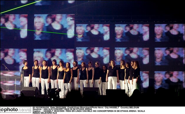 Scala bij een Milk Inc.-concert in de Hasseltse Ethias Arena. (Archieffoto uit 2009).
