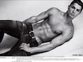 Voetballer Cristiano Ronaldo met zijn perfecte lichaam in een advertentie van Armani.
