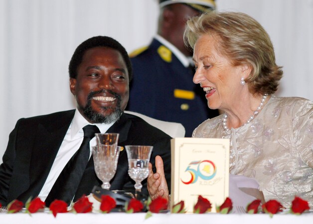 Joseph Kabila met koningin Paola.