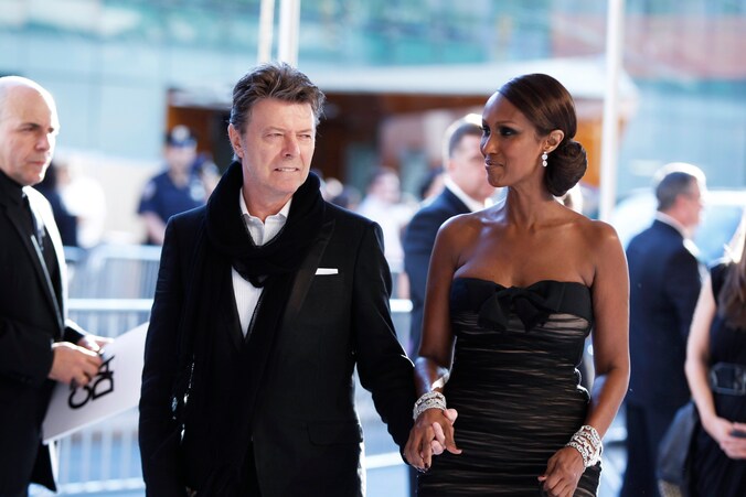 David Bowie met vrouw Iman.