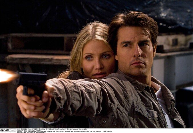 Cameron Diaz en Tom Cruise in 'Knight and Day'.