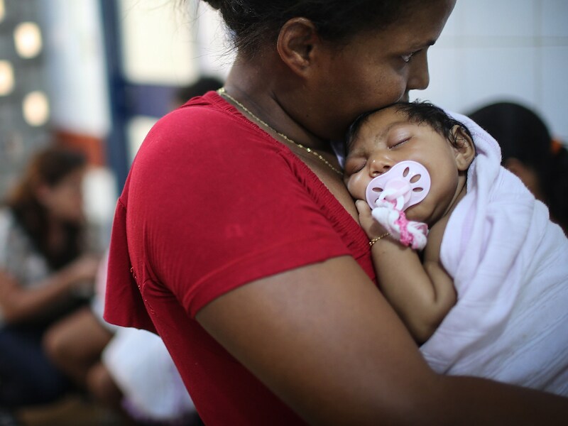 De baby Ludmilla Hadassa Dias de Vasconcelos is een van de vele Braziliaanse baby's die de laatste maanden met microcefalie geboren zijn.