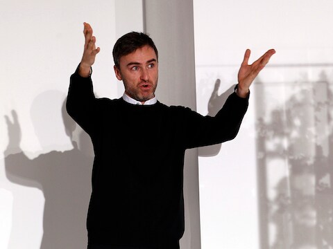 De Belgische ontwerper Raf Simons.