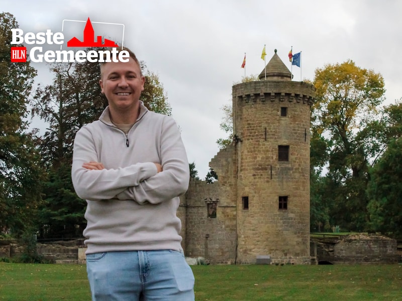 Kenneth Vanbaeden aan de Burcht in Herzele.