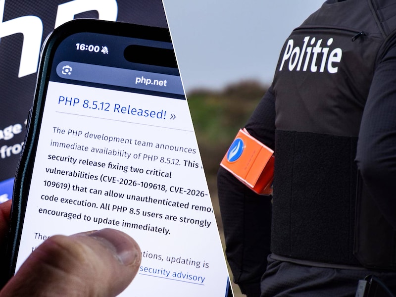 (Illustratief) De website van The PHP Foundation met een update naar de nieuwste versie van PHP. Er zijn kwetsbaarheden geconstateerd in de programmeertaal, waardoor kwaadwillenden mogelijk controle kunnen krijgen over servers. Wereldwijd draait circa 70 procent van de websites op PHP of toepassingen daarvan.