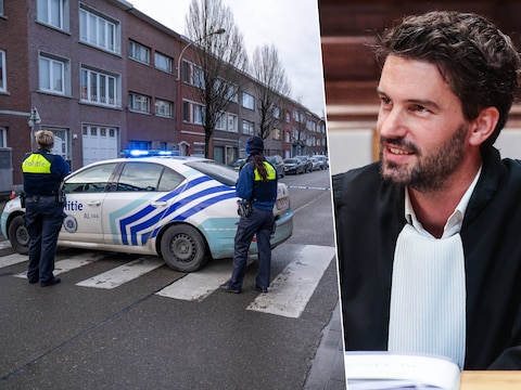 Links: de Nieuwdreef in Merksem bij Antwerpen, waar de feiten plaatsvonden. Rechts: Brecht Pype, advocaat van één van de bendeleden.