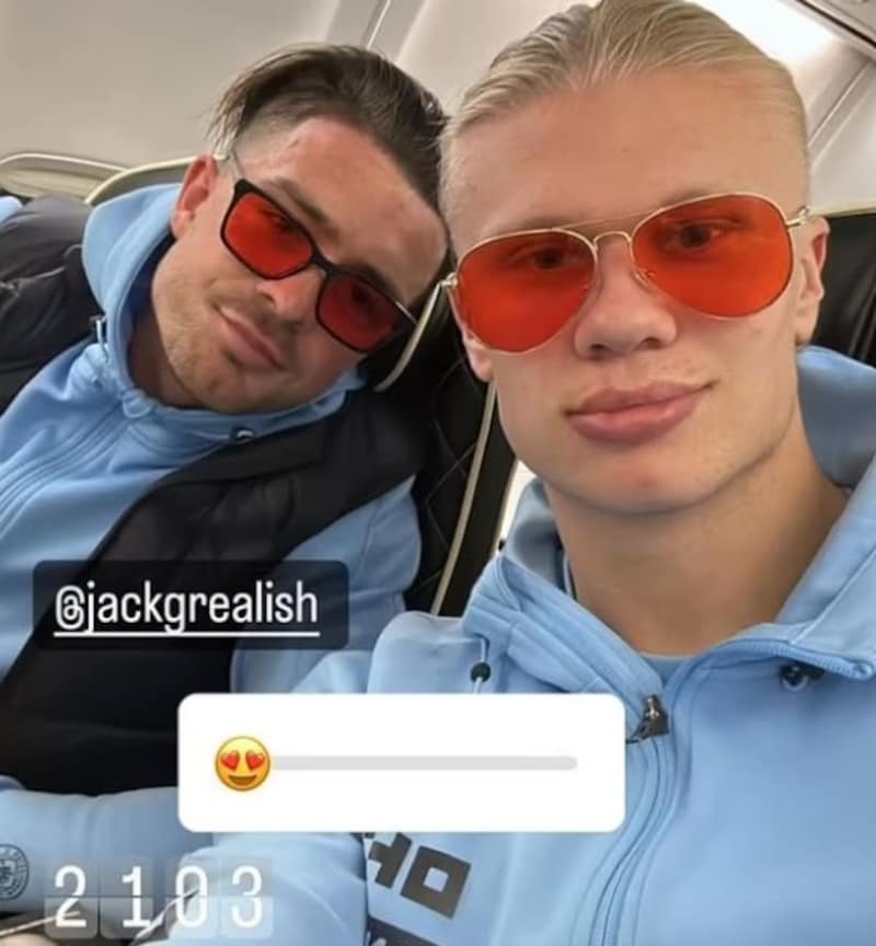 Haaland y Grealish ya llevaron las gafas la pasada temporada. 