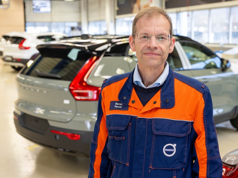 Stefan Fesser in Volvo Car Gent.