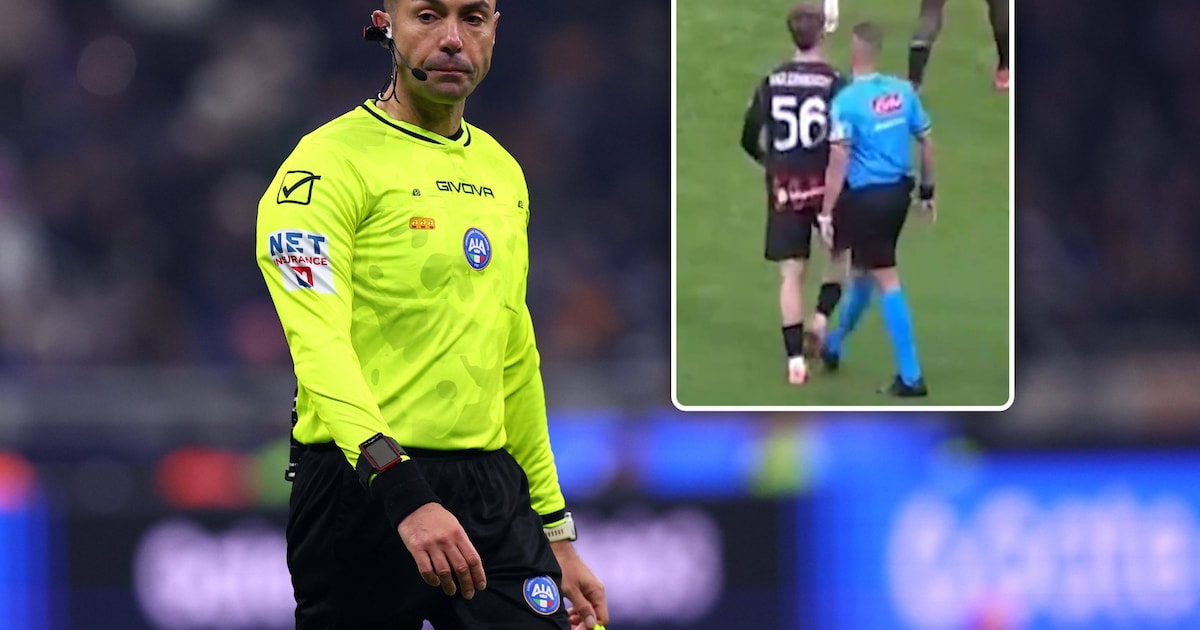 Ref die Club-Marseille fluit is Italiaan die Alexis Saelemaekers onlangs bewust leek te schoppen