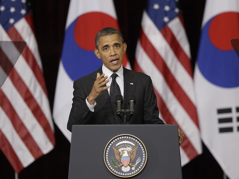 Obama is vandaag in Seoul voor een top rond kernwapens.