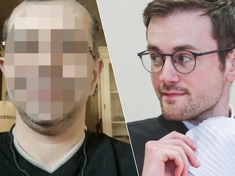 Blinde serieverkrachter Carlo P. / Zijn advocaat Brecht Horsten