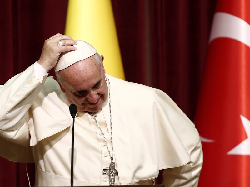 Paus Franciscus op bezoek in Turkije