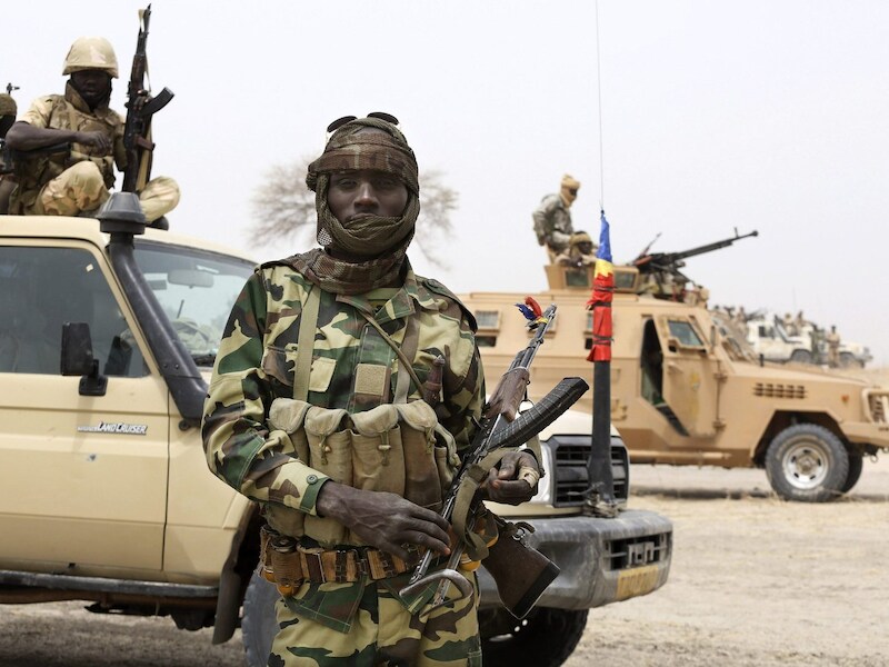 Soldaten uit Niger, Kameroen en Tsjaad strijden samen tegen Boko Haram.