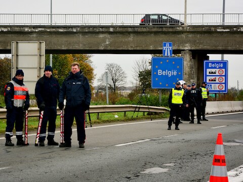 Grenscontroles tussen België en Frankrijk. (archieffoto)