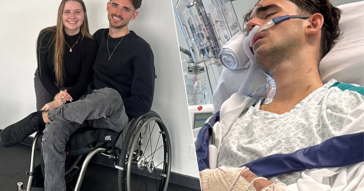 Jason (23) is tot aan de borst verlamd na zwaar ongeval met motor: “Ik ...
