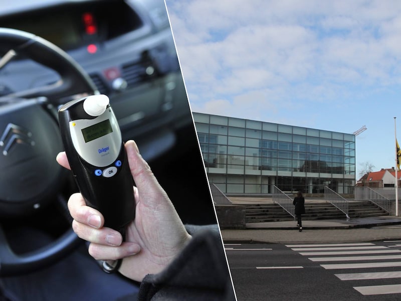 De Aalbekenaar mag twee jaar lang alleen maar rijden in een voertuig waarin een alcoholslot is geïnstalleerd. / De politierechtbank in Kortrijk.
