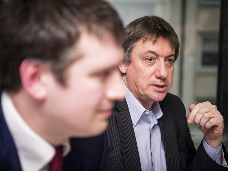 N-VA-fractieleider Jan Jambon (r.) met Peter Dedecker op de voorgrond.